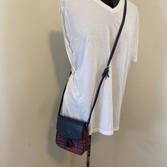 Vera Bradley Small Crossbody Boho Art Plaid Vinal Bag - Picture 5 of 5